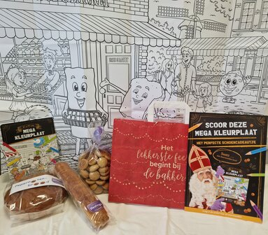 Sint-Tas inclusief een XL-kleurplaat voor het hele gezin