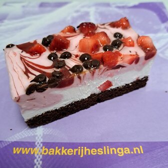 Vegan gebak - Chocolade met aardbeien