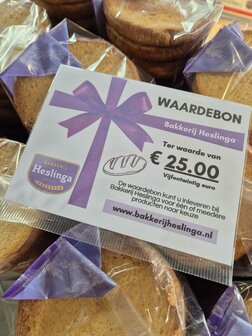 Waardebon 25 euro