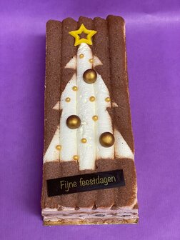 Kerst-schnitt Tiramisu