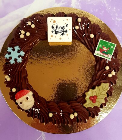Chocolade Krans Puur groot