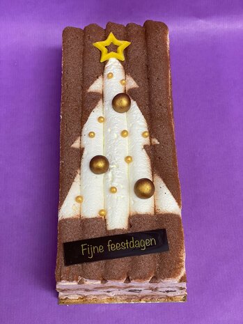 Kerst-schnitt Tiramisu